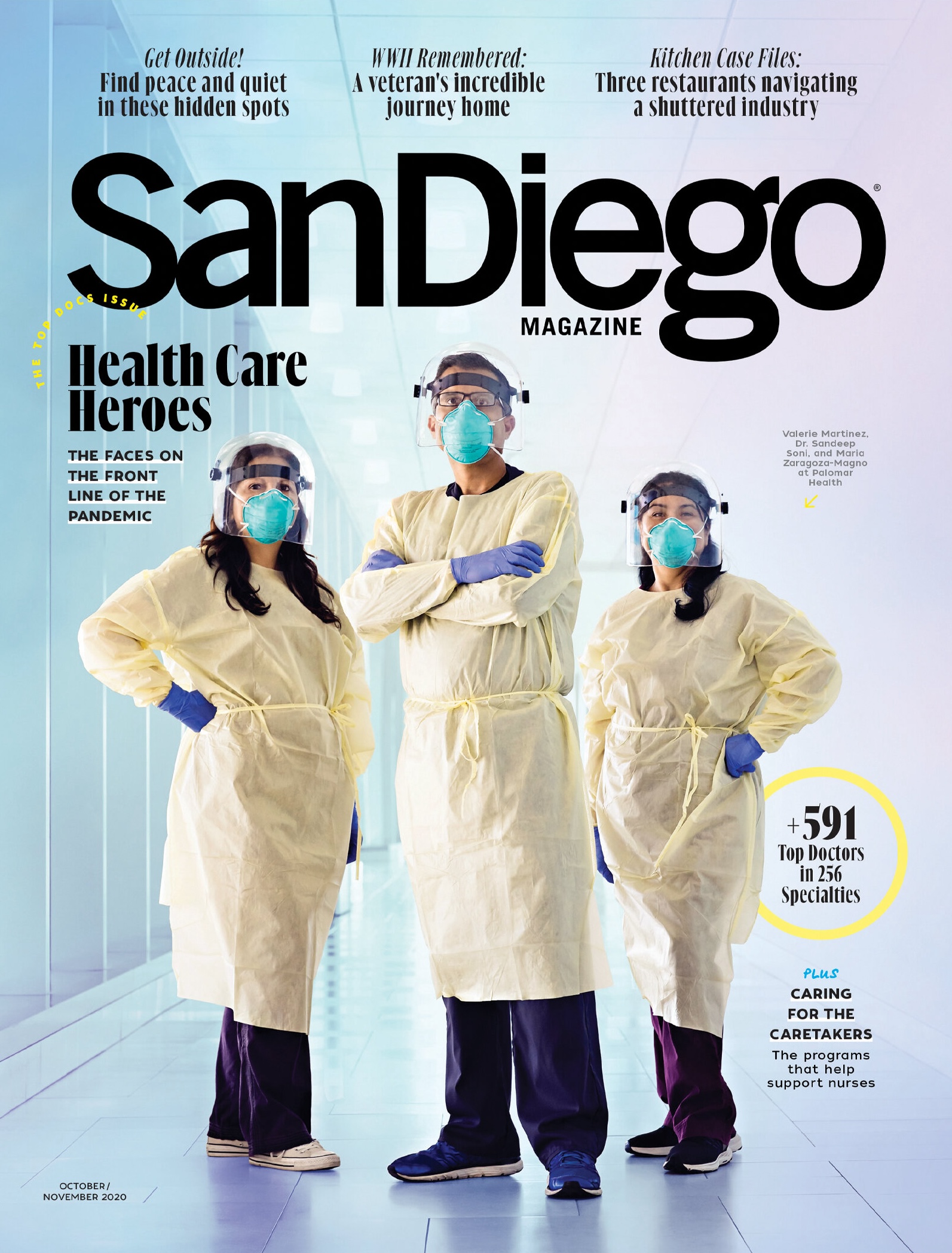 Top Doctor magazine cover from the year 2020