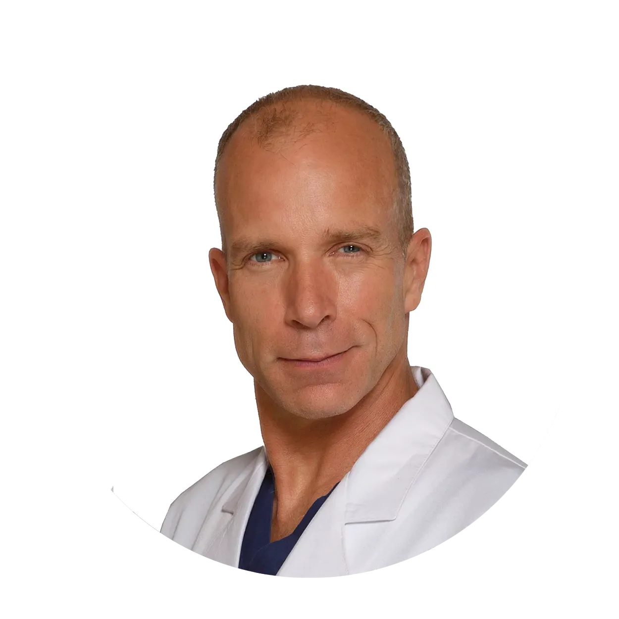 Portrait of Dr. Ian Purcell in a white coat
